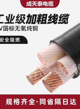 国标成天泰电力电缆5芯YJV-3*35+2*16mm2