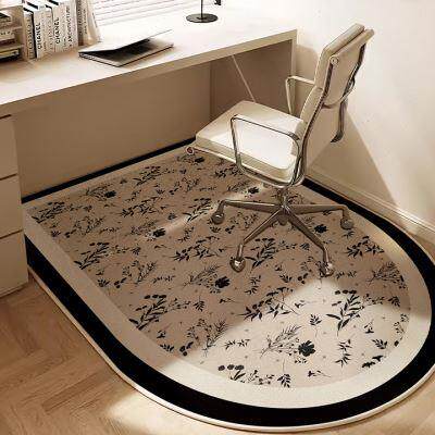 美式复古转椅地垫书房电脑桌拱形地毯耐脏免打理卧室梳妆台家用u.