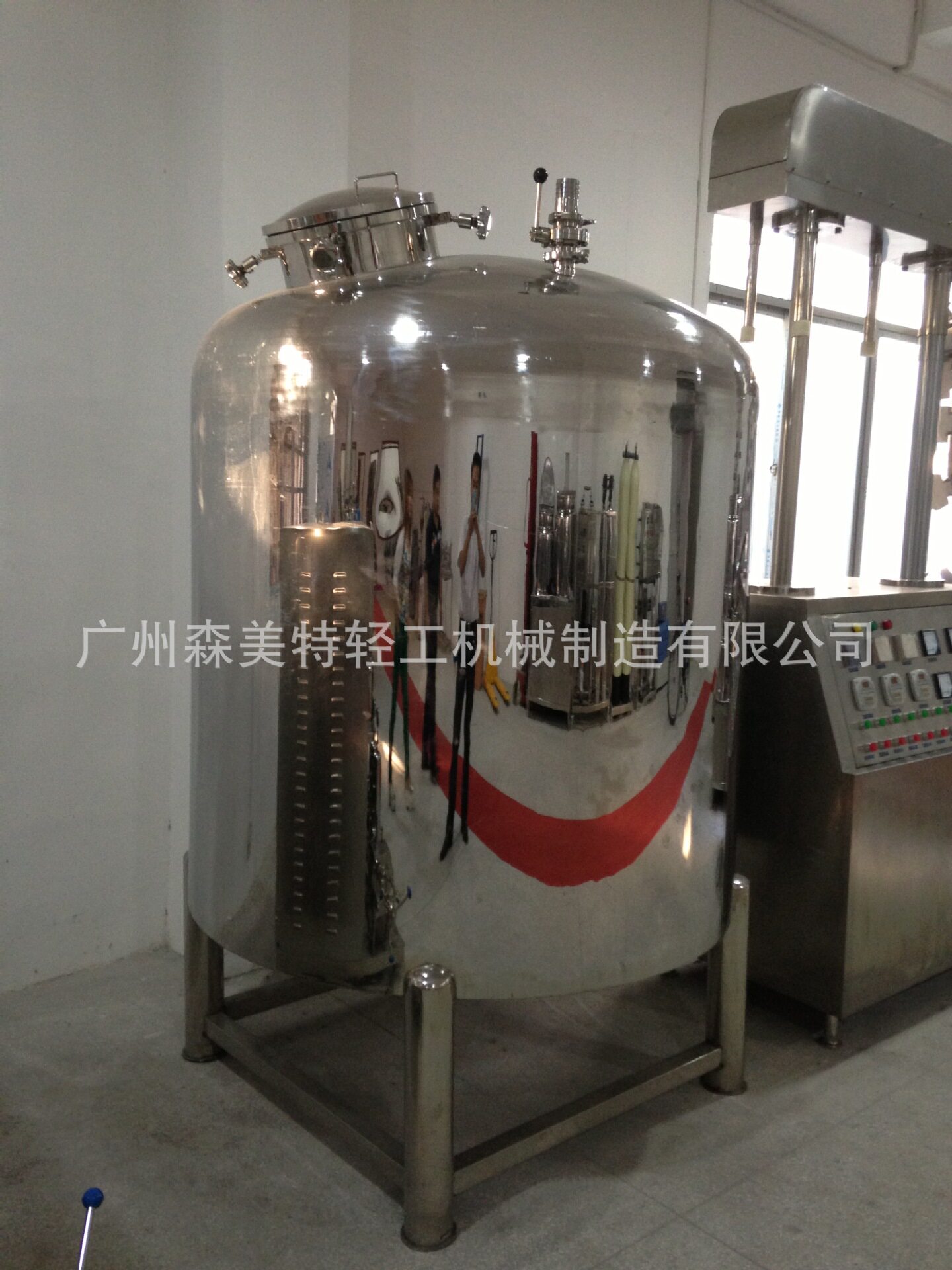 1000L沉淀罐酒精存取罐不锈钢物料储罐缓存罐
