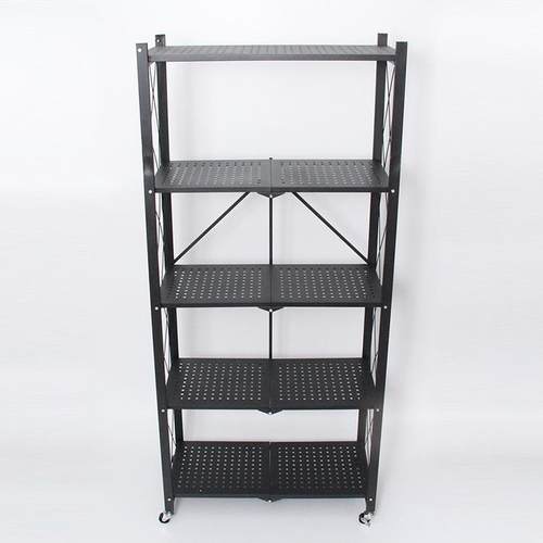 免安装折叠厨房置物架落地多层储物货架子微波炉阳台可移动收纳架