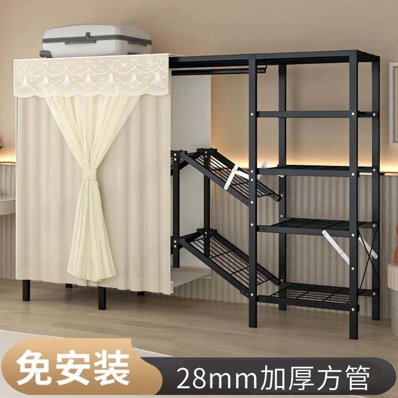 免安装折叠衣柜家用卧室简易衣柜结实组装加粗加厚布衣柜新款衣橱