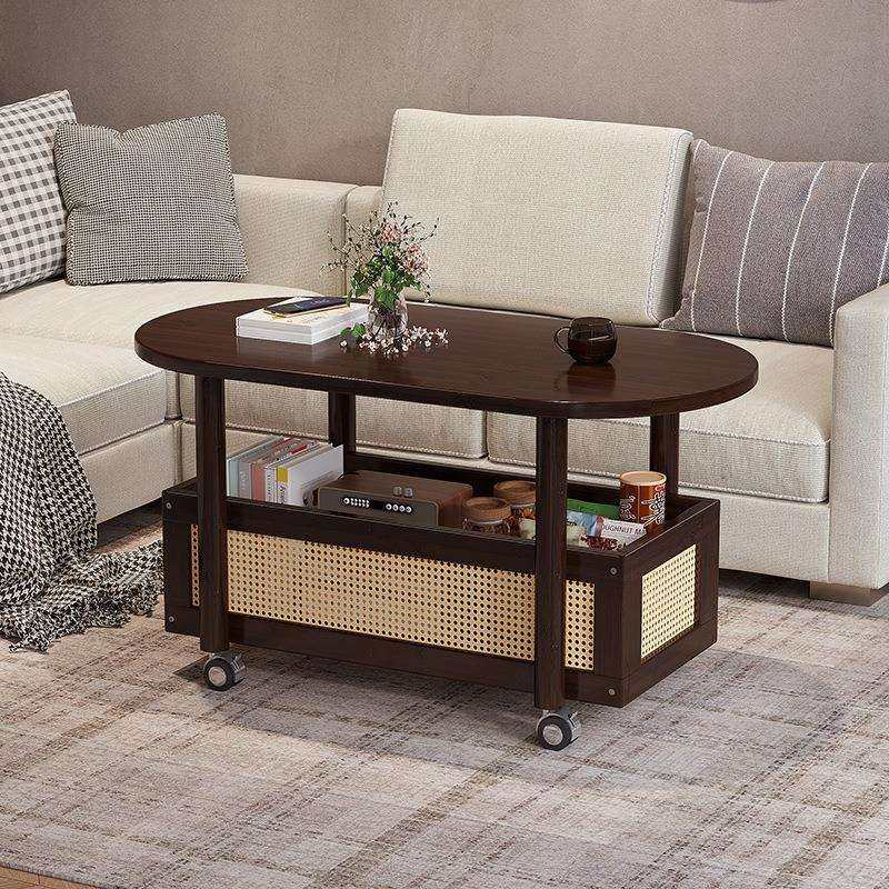 可移动茶几客厅家用新款茶台沙发边几多功能茶桌阳台小型餐桌