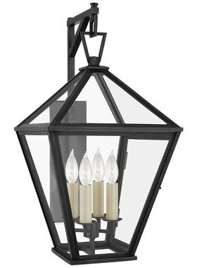 新中式花园别墅户外壁灯防水防锈透明外墙壁灯户外花园客厅餐厅