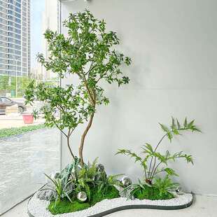 马醉木仿真绿植造景室内外大型假树橱窗装饰场景布置仿生植物景观