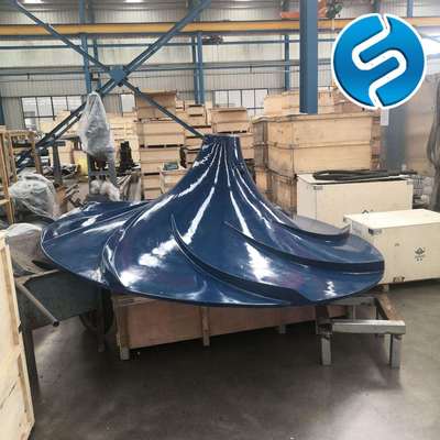 改良A2/0生化池双曲面立式搅拌机玻璃钢曲面叶轮