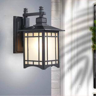 新中式户外壁灯防水阳台走廊过道灯庭院公园花园大门入户外墙灯具