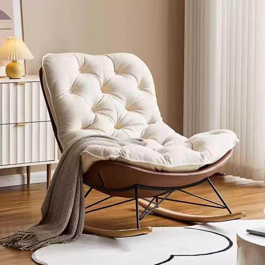 大号蜂窝摇摇椅升级底座猫抓皮超软午睡躺椅阳台休闲单懒人沙发椅
