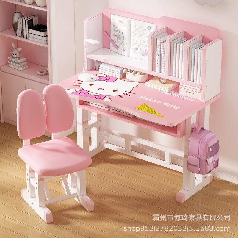 儿童学习桌卡通版桌椅套装幼儿课桌中小学生书桌家用可升降写字桌
