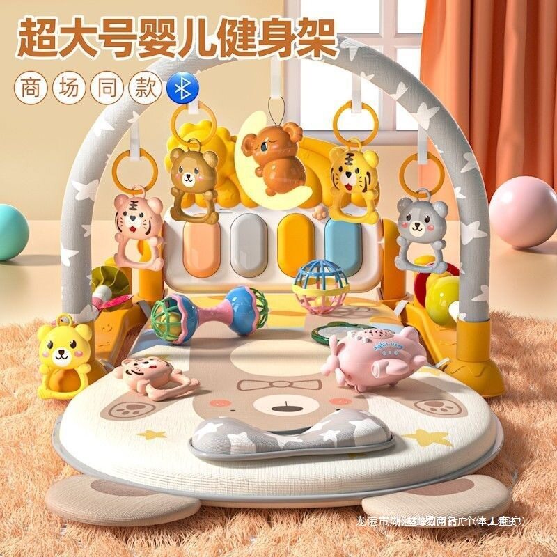 婴儿脚踏钢琴健身架益智早教