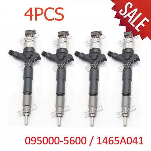 ERIKC 4Pcs 1465A041 095000-5600共轨喷油器总成 0950005600