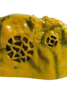 欧博OBT仿真石头草坪音响户外别墅景观花园林黄色防水音箱现货