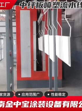 中纤板喷塑流水线全自动涂装生产线静电喷涂喷粉喷塑设备