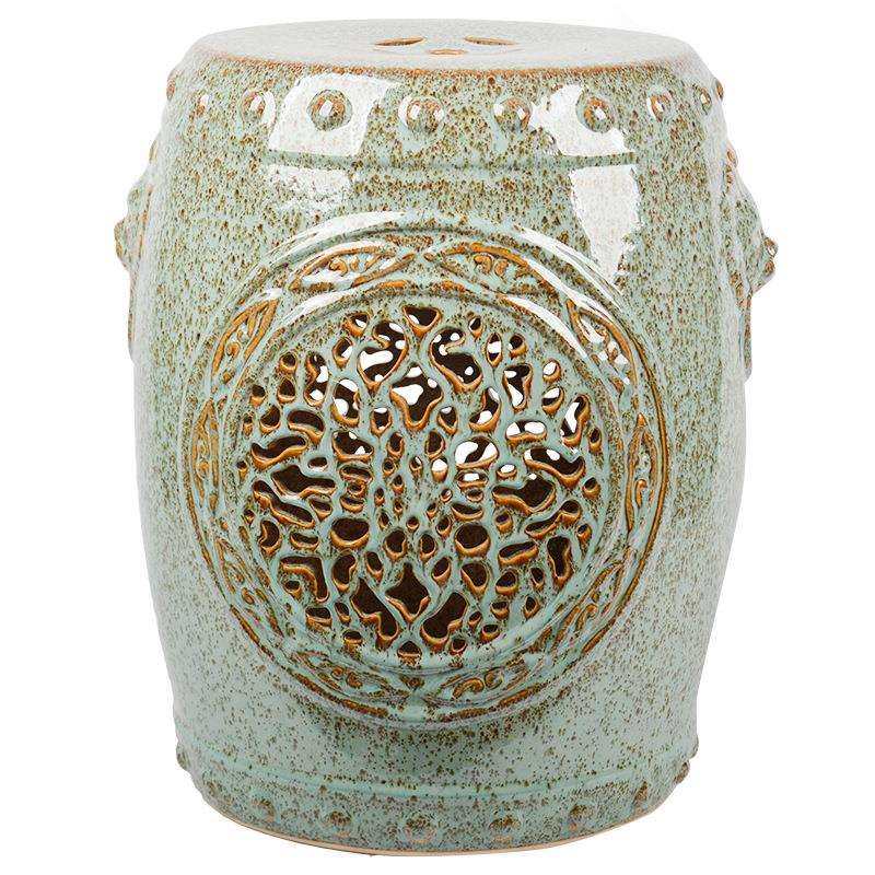 龙鸣狮吼凳复古绣墩鼓墩凳鼓椅圆墩家用陶瓷工艺品别墅圆凳子