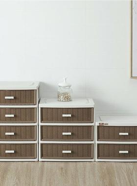 塑料收纳柜多层现代简约儿童玩具文具整理柜置地式家用整理箱