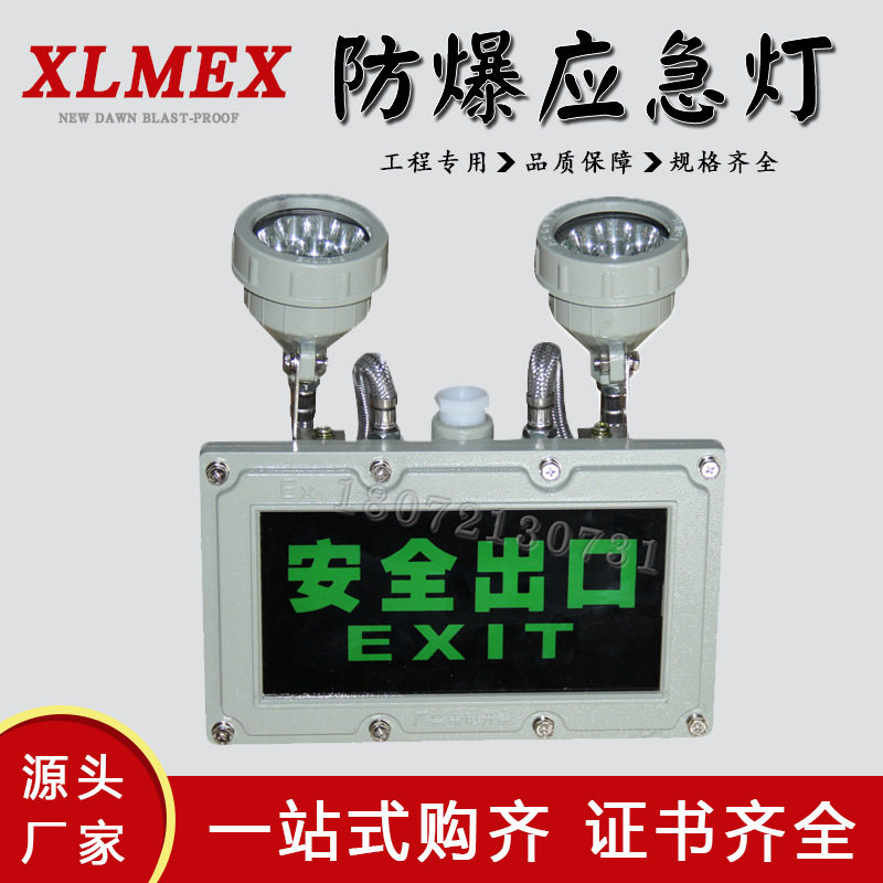 防爆双头应急灯LED防爆标志灯防爆安全出口应急一体灯疏散指示灯