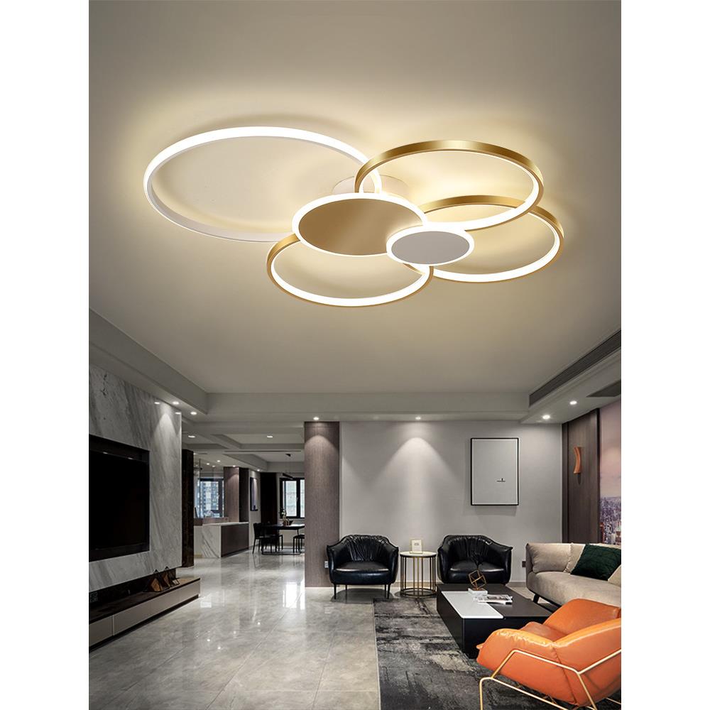 灯具简约现代大气家用圆形客厅灯2022新款奢华led卧室吸顶灯