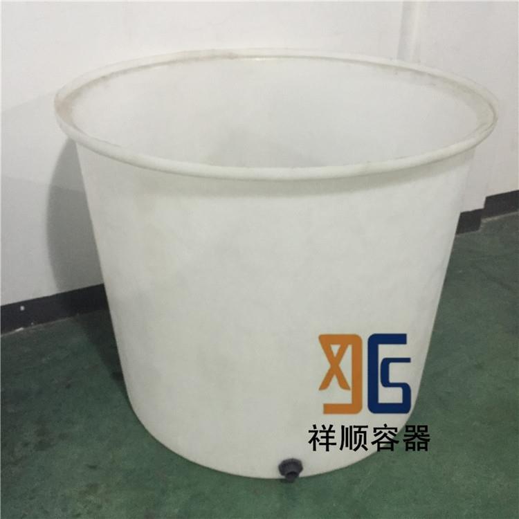 M-800L染色用的推车塑料圆桶800升印染调浆圆桶滚塑圆形塑料桶