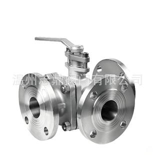 P手动手柄三通球阀T型L型铸钢304不锈钢水气油用 16C Q44 45F