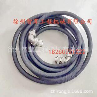 三一95C摊铺机边控盒连接线17芯电脑连接线配件