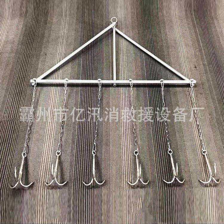 滚钩整体三角可拆卸式设计拖拽牵引绳强度25KN不锈钢铰链强度14KN