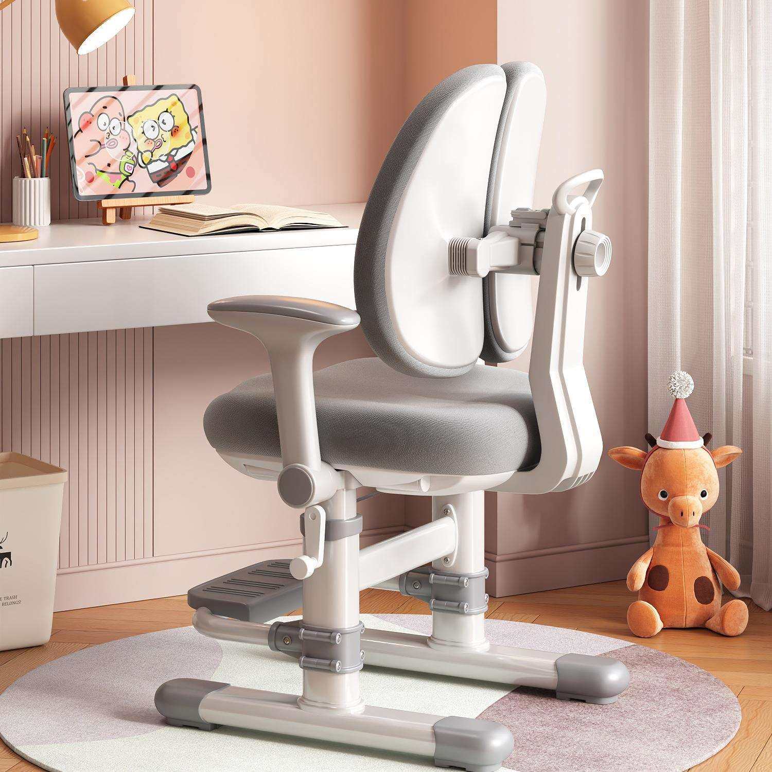 2025新款儿童学习椅小学生家用可升降座椅追背写字椅书桌椅子