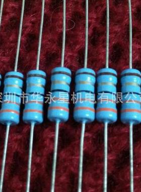 专业生产MF金属膜固定电阻器1/8W1/4W1/2W1W2W3W5WS