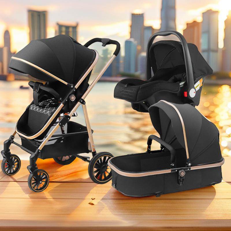 英莱儿婴儿推车轻便折叠可坐可躺高景观睡蓝换向新生儿宝宝手推车