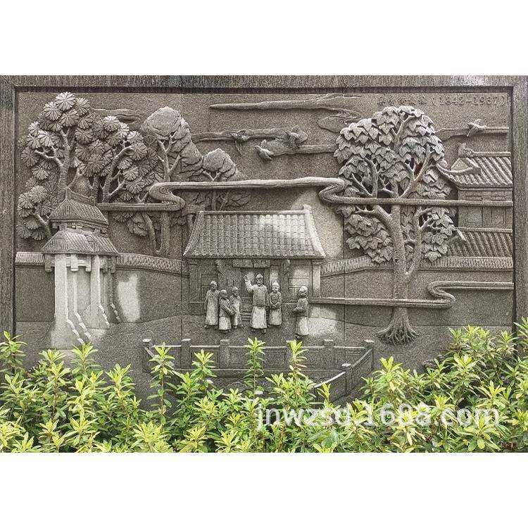 出售山东青石浮雕壁画砂岩浮雕壁画雕刻大理石壁画效果图