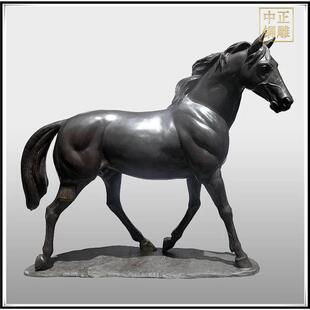 清代青铜马铜马踏飞燕仿铜马铜铸马大型铜马民国铜马