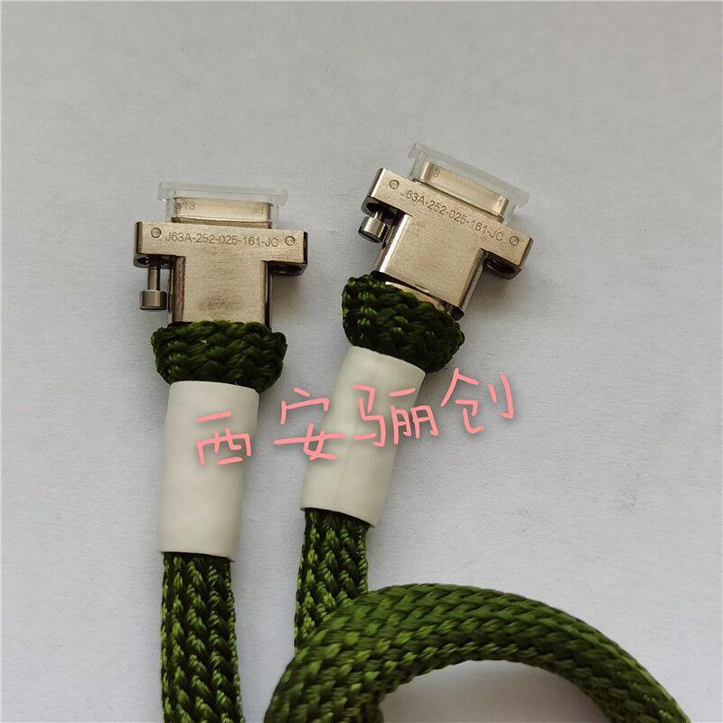 骊创J63A矩形航插连接器J63A-252-025-161-JC-20CM带锦纶丝套