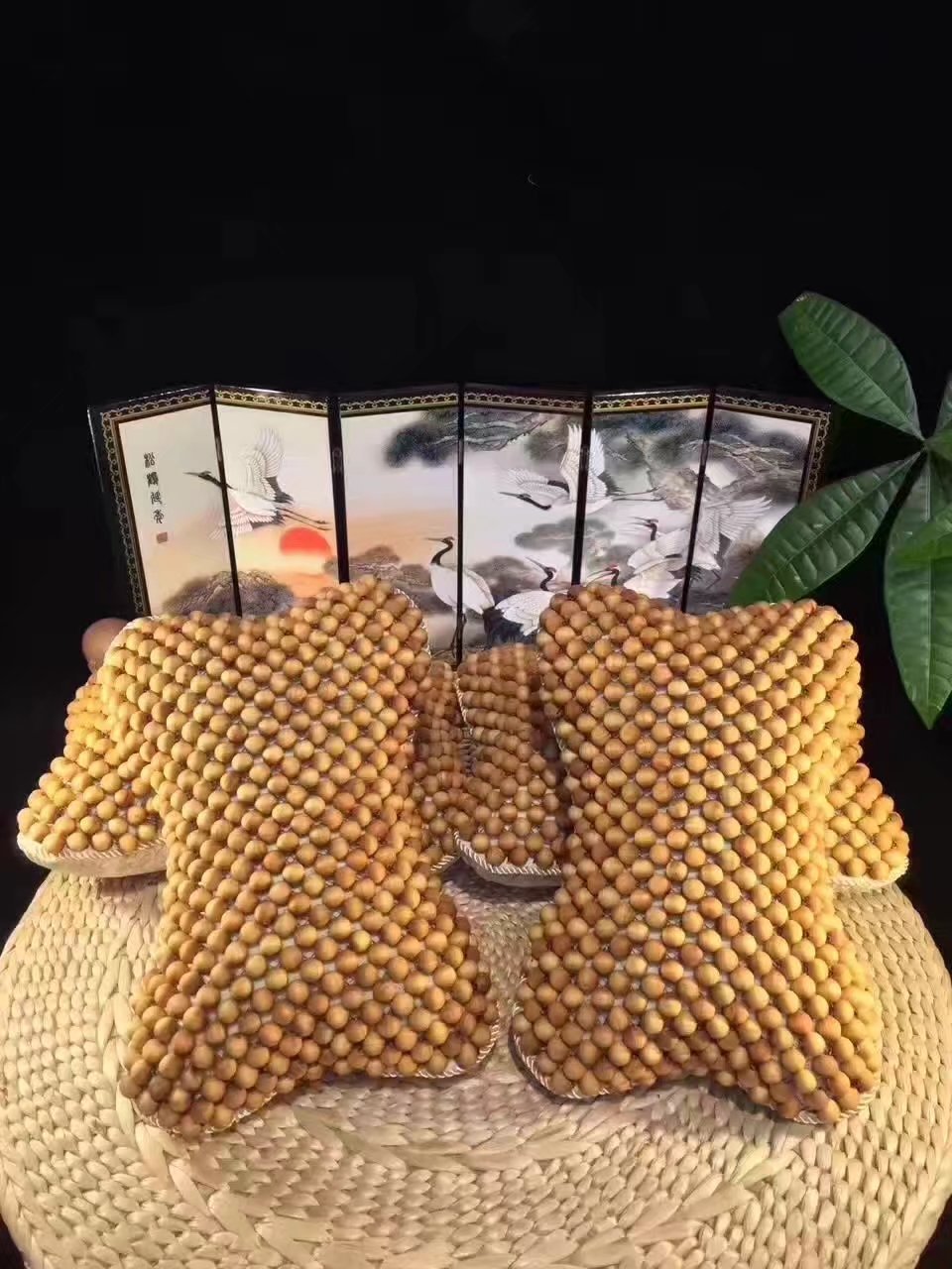 崖柏木珠子通用汽车头枕念珠