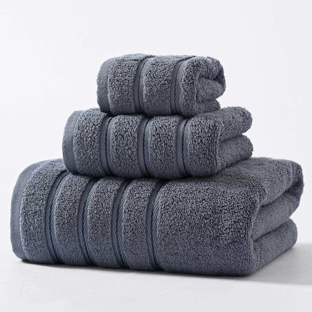 TOWEL全棉毛巾浴巾方巾三件套装纯棉加厚浴巾