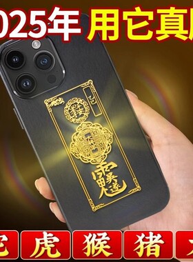 2026护身符乙巳年太岁化锦囊本命年属蛇虎猴猪龙生肖金属手机贴纸