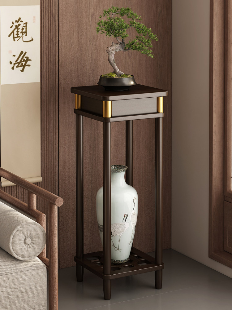 花架子落地式客厅家用中式实木阳台绿植物花盆景架多层花台置物架