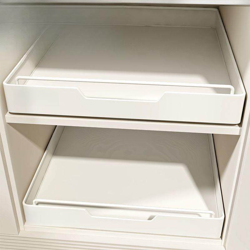 橱柜拉篮厨房调料收纳盒带滑轨免安装收纳箱夹缝收纳箱子金属