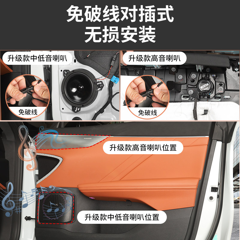 深蓝S05中置喇叭升级全频四英寸中音响音质超响汽车改装音响升级