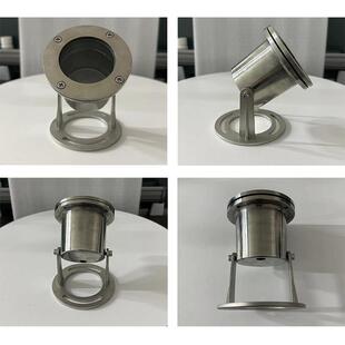 led304不锈钢水底灯外壳3-6W90mm支架一次性成型防水IP68水下灯