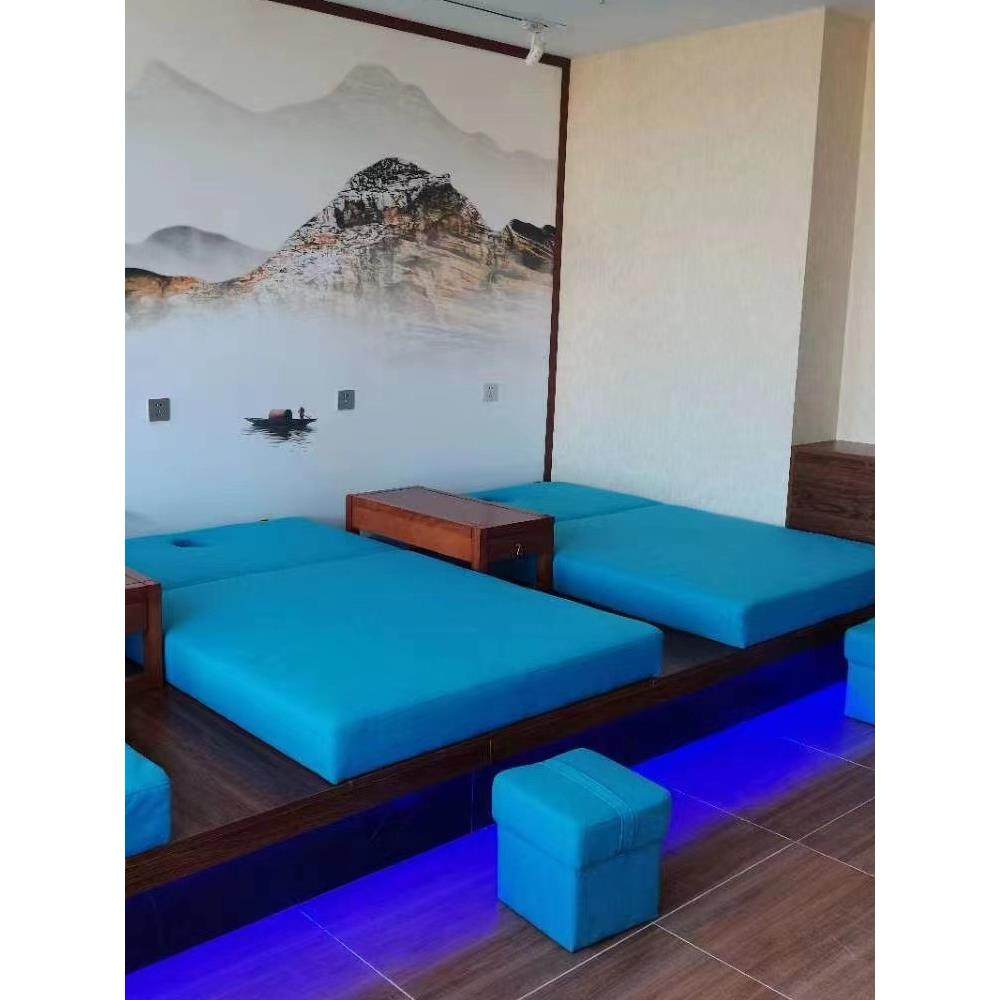 足疗按摩床炕床一体泡脚休闲电动足浴沙发美甲懒人钢架足疗躺椅