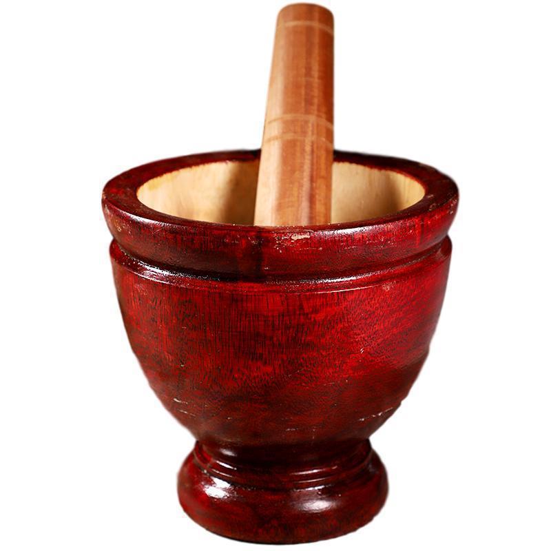 实木舂筒傣味舂鸡脚搅蒜泥蒜蓉辣椒手动家用商用舂桶舂钵包邮