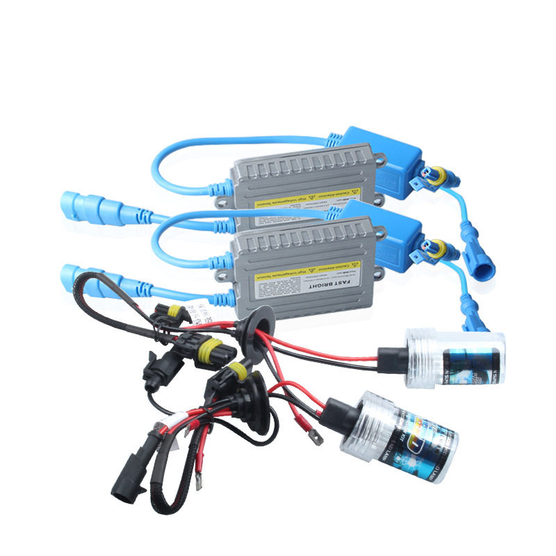 跨境热销汽车氙气灯12V55W快启DC直流HID套装超亮远光近光前大灯