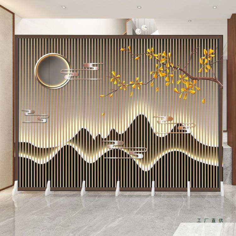 屏风隔断客厅简约现代办公室厕所防水遮挡墙折叠移动玄关布艺折屏