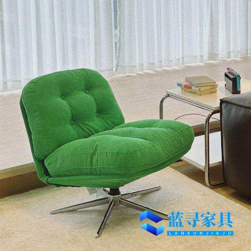 中古单人休闲椅客厅看书沙发阳台椅子设计师可躺可睡旋转懒人沙发