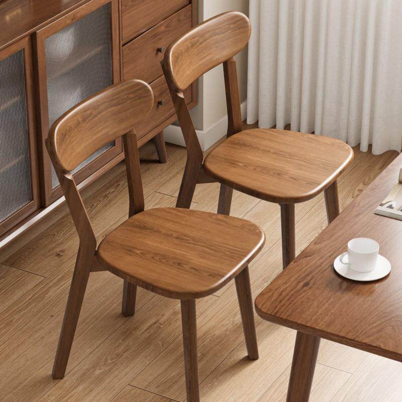 实木椅子餐椅家用餐桌椅商用简约靠背椅木头复古意式餐厅凳子