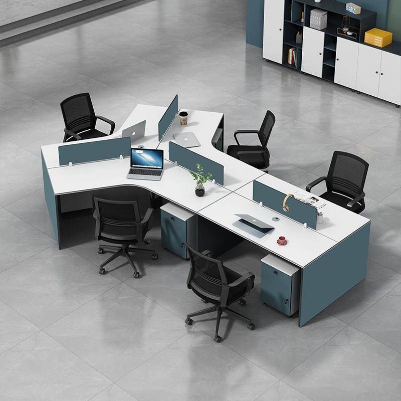 创意办公室职员桌3/5多人位员工桌办公工位办公桌椅组合办公家具