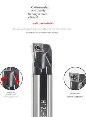 高速钢防震阶梯偏心变径锥度内孔小内孔车削刀架sccr06 /Ccmt09T3