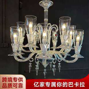 巴洛克法式复古灯设计师别墅楼梯挑空艺术装饰灯经典水晶吊灯