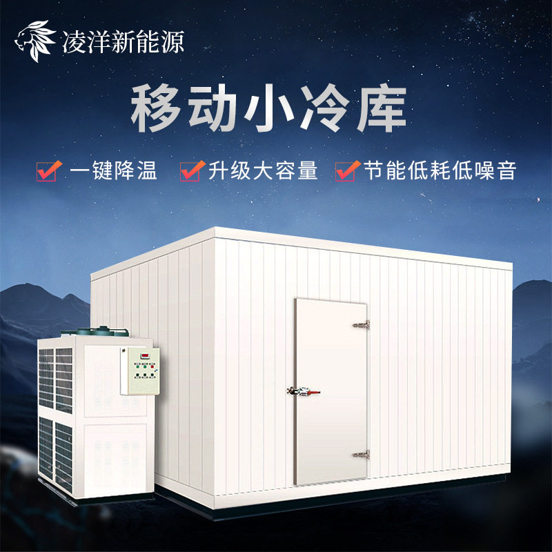 移动小冷库全套设备家用果蔬保鲜冷藏肉类冷冻海鲜速小型移动冷库