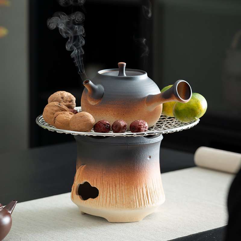 明火炭炉煮茶炉2024新款壶泡茶专用户外围炉煮茶茶壶套装侧把壶