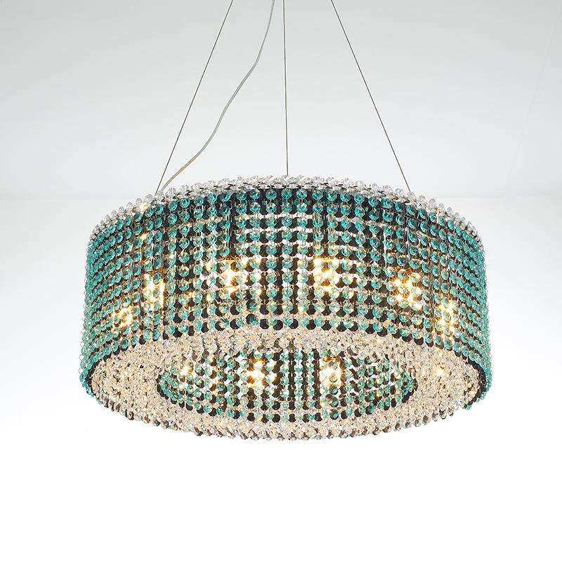 简约轻奢客厅埃及进口水晶吊灯个性圆形餐厅创意艺术卧室奢华灯具