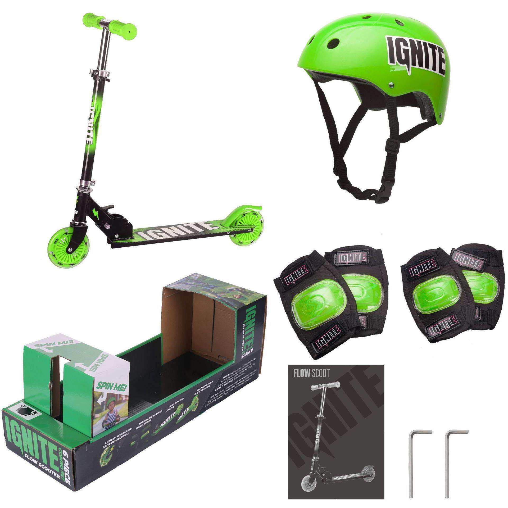 热销新款极限竞技滑板车可折叠二轮代步滑板车全套护具急速滑板车